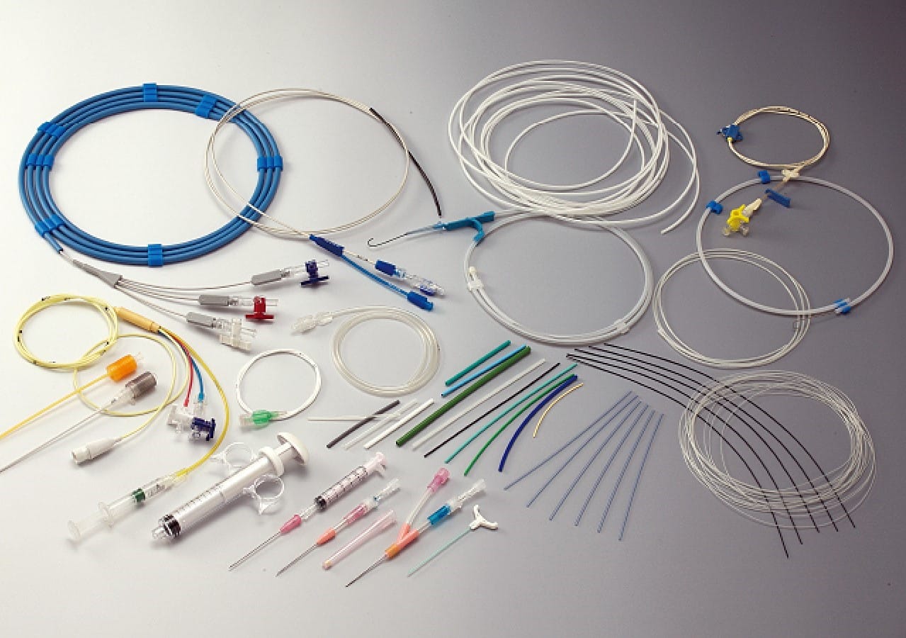 Medical devices manufactured via extrusion technology